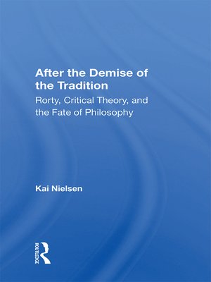 cover image of After the Demise of the Tradition